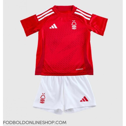 Nottingham Forest Hjemme Trøje Børn 2024-25 Kortærmet (+ Korte bukser)